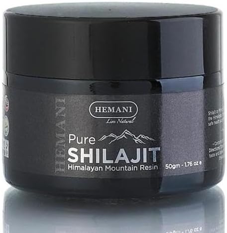 Hemani Pure Shilajit Himalayan Mountain Resin (50g) – Natural Energy & Stamina Booster