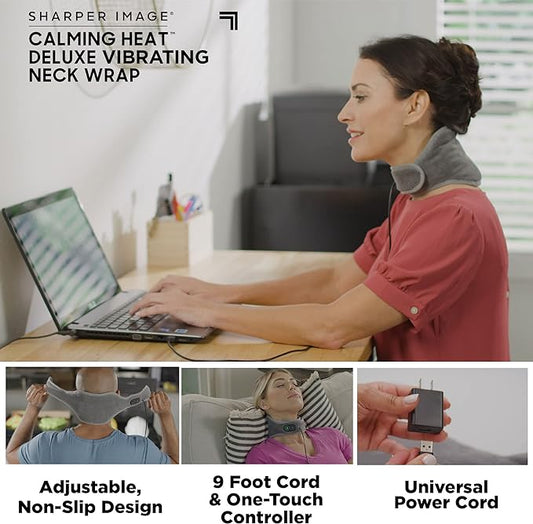 Calming Heat™ Vibrating Neck Wrap – Soothing Heat & Massage in One