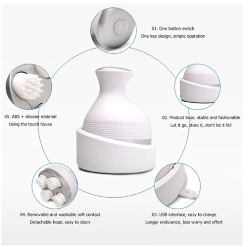 Electric Scalp Massager – Deep Relaxation & Hair Growth Boost