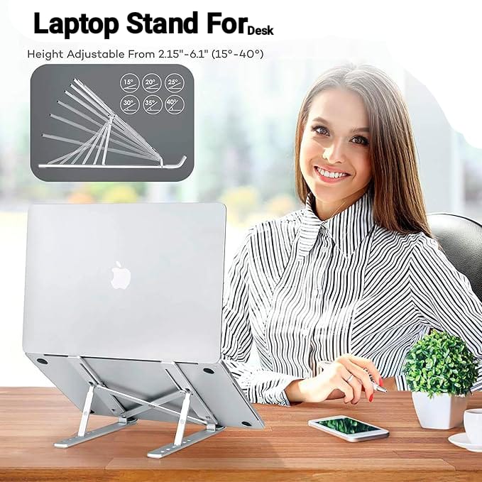 (Free Home Delivery) Aluminium Foldable Laptop Stand